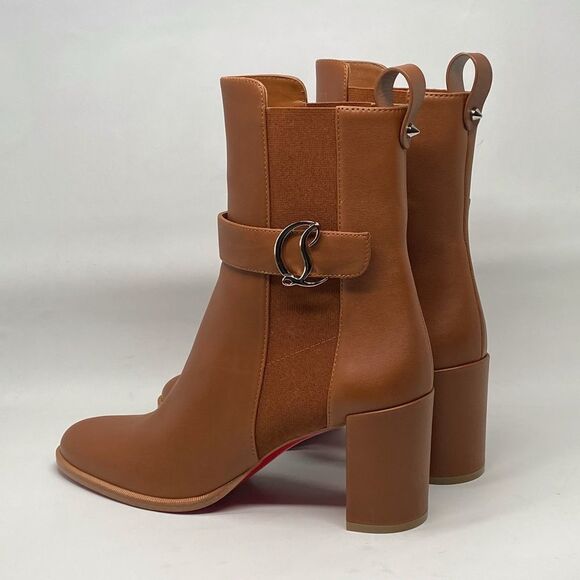 Christian Louboutin Leather 70 Chelsea Booties size 39.5 - Picture 9 of 15